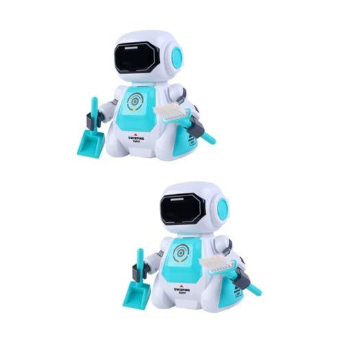 Toyvian 2 STK Früherziehungsroboter Spielzeug Smartphone smart Toys Elektrischer Tanzender Roboter blinkendes Roboterspielzeug Jungs-Spielzeug Autos Spielzeug Früherziehungsspielzeug Blitz von Toyvian