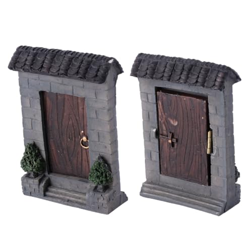 Toyvian 2 Stück Garten dekorative Tür Mini - Dekoration DIY Dollhouse Miniaturschmuck bastelset basteln Naturlandschaft Handwerk Miniatur-Türschmuck natürlicher Hofschmuck Harz Toyvian 2 Stück Garten dekorative Tür Mini - Dekoration DIY Dollhouse Miniaturschmuck bastelset basteln Naturlandschaft Handwerk Miniatur-Türschmuck natürlicher Hofschmuck Harz von Toyvian