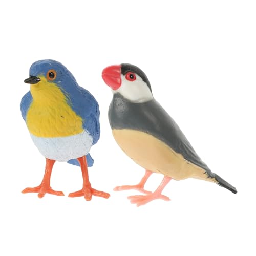 Toyvian Set Mit 2 Realistischen Vogelfiguren Für Gartendekoration Landschaftsdekoration Vögel Mini-Modelle Für Zuhause von Toyvian