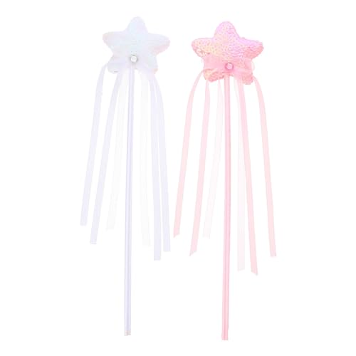 Toyvian 2 Stück Glitzernde Feenstäbe für Magische Wands Sternform für Halloween und Kostümpartys als Foto Requisite für und Feen von Toyvian