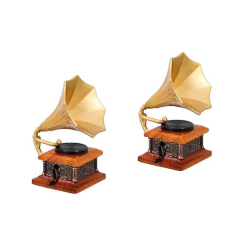 Toyvian 2 Stück Grammophon Modell Winziges Grammophon Miniatur Grammophon Verzierung Puppenhaus Phonograph Mini Grammophon Harz Phonograph Modell Miniatur Hausmöbel Miniaturmöbel Toyvian 2 Stück Grammophon Modell Winziges Grammophon Miniatur Grammophon Verzierung Puppenhaus Phonograph Mini Grammophon Harz Phonograph Modell Miniatur Hausmöbel Miniaturmöbel von Toyvian