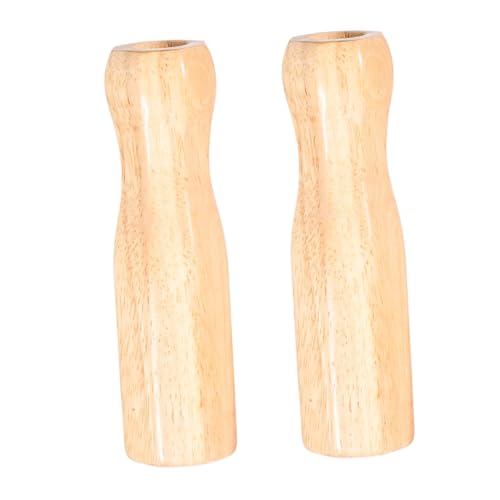 Toyvian 2 Stück Griff für Kickertisch Indoor Spiele Tischfußballstangengriff Griffe für Fußballmaschinen Fußballzubehör Griffe für Kickertische Tischfußball Ersatz hölzern Beige von Toyvian