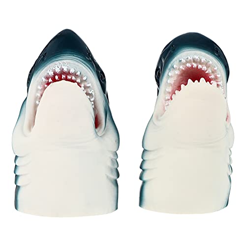 Toyvian 2 Stück Hai Handpuppen Kinder Figur Spielzeug Gummi Shark Handpuppe Kopf Handpuppe Figur Handschuhe FüR Kinder Rollenspiele Und Geburtstagsgeschenk, 16cm von Toyvian