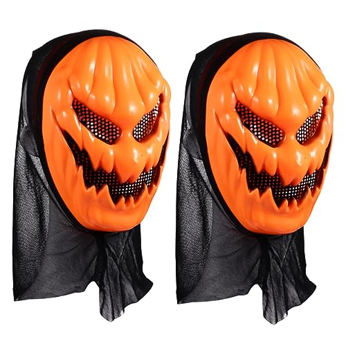 Toyvian 2 Stück Halloween Kürbis Maske Horror Scary Demon Maske halloween costume halloween kleidung orangefarbene Halloween-Kürbismasken Halloween-Requisiten gruselige Geistermasken Toyvian 2 Stück Halloween Kürbis Maske Horror Scary Demon Maske halloween costume halloween kleidung orangefarbene Halloween-Kürbismasken Halloween-Requisiten gruselige Geistermasken von Toyvian