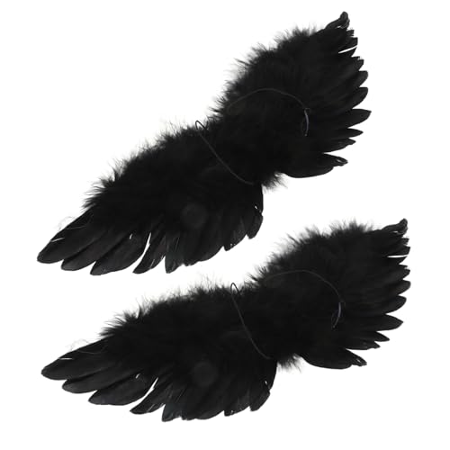 Toyvian 2 Stück Halloween Teufelsflügel für Puppen Stilvolle Dekorationsflügel aus Simulierter Feder Vielseitige Requisiten für DIY Projekte und Kreative Bastelarbeiten Schwarz Toyvian 2 Stück Halloween Teufelsflügel für Puppen Stilvolle Dekorationsflügel aus Simulierter Feder Vielseitige Requisiten für DIY Projekte und Kreative Bastelarbeiten Schwarz von Toyvian