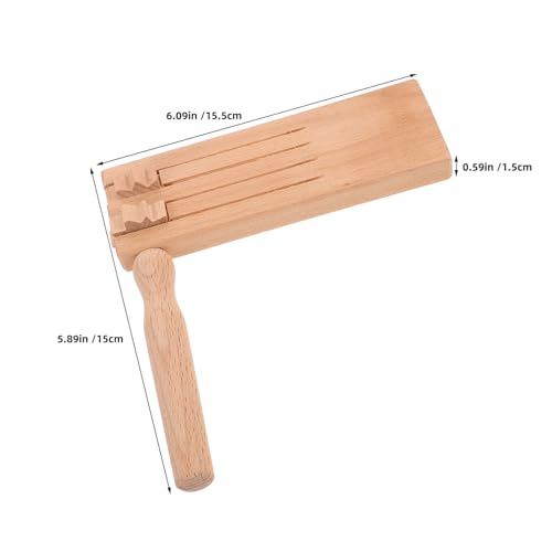 Toyvian 2 Stück Holz Geräuschmacher Ratsche Geräuschmacher Shaker Instrument Ratsche Holz Holzrassel Rassel Geburtstagsparty Gastgeschenk von Toyvian