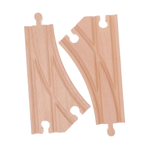Toyvian 2 Stück Holzeisenbahn Schienen Zubehör Teiliges Mehrwege Weiche aus Robustem Holz für Kreative Erweiterbare Bahnstrecken Kompatibel mit Thomas Zugsets Spielerisch Interaktiv Toyvian 2 Stück Holzeisenbahn Schienen Zubehör Teiliges Mehrwege Weiche aus Robustem Holz für Kreative Erweiterbare Bahnstrecken Kompatibel mit Thomas Zugsets Spielerisch Interaktiv von Toyvian