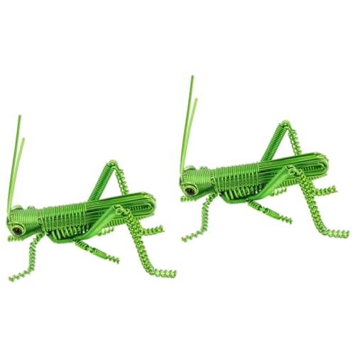 Toyvian 2 Stück Insektenschmuck Ornamente realistisch Insektenfiguren Insektendekor Heuschrecken Schreibtisch Dekoration Animal Figures Simulation Tiermodell kleine Figuren Aluminium Green Toyvian 2 Stück Insektenschmuck Ornamente realistisch Insektenfiguren Insektendekor Heuschrecken Schreibtisch Dekoration Animal Figures Simulation Tiermodell kleine Figuren Aluminium Green von Toyvian