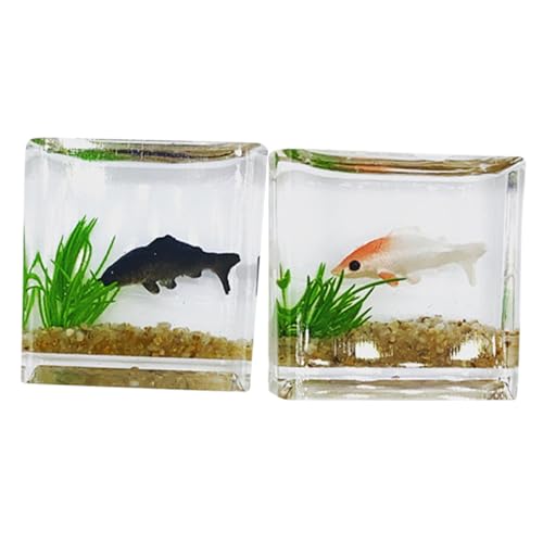 Toyvian 2 Stück Karpfenbecken Meer Miniaturaquarium Kleines Künstliches Luftfische Kleine Dinge Partygeschenke Für Mini Ornamente Mini Zubehör Kunststoff Toyvian 2 Stück Karpfenbecken Meer Miniaturaquarium Kleines Künstliches Luftfische Kleine Dinge Partygeschenke Für Mini Ornamente Mini Zubehör Kunststoff von Toyvian