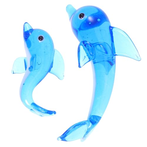 Toyvian 2 Stück Entzückende -Ornamente Aus Glas -Statue Ornament Für Schlafzimmer Dekoration Zuhause Dekorative Accessoires von Toyvian
