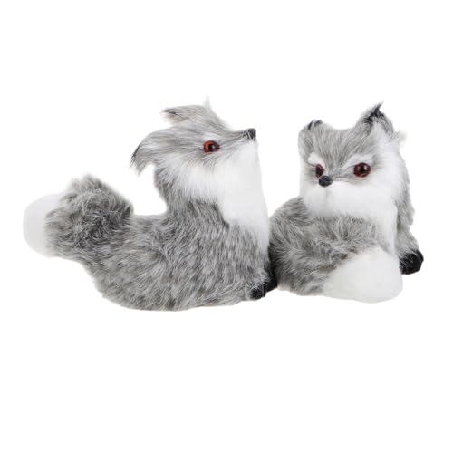 Toyvian 2 Stück Kleine Fuchsverzierung Plüsch Realistisch Erwachsene Kuscheltiere Aus Dem Wald Figur Mini Ausgestopft Fuchs Kuscheltier Fuchs Pelziges Zeug Grey Kunstfell Toyvian 2 Stück Kleine Fuchsverzierung Plüsch Realistisch Erwachsene Kuscheltiere Aus Dem Wald Figur Mini Ausgestopft Fuchs Kuscheltier Fuchs Pelziges Zeug Grey Kunstfell von Toyvian