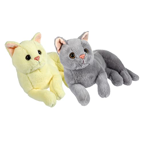 Toyvian 2 Stück Kuscheliges Plüschtier Katzen Teilig Niedliche Cartoon Kätzchen Stofftiere und Gelb Weiche Kleine Kuscheltiere für Jungen und Mädchen als und Dekoration Toyvian 2 Stück Kuscheliges Plüschtier Katzen Teilig Niedliche Cartoon Kätzchen Stofftiere und Gelb Weiche Kleine Kuscheltiere für Jungen und Mädchen als und Dekoration von Toyvian