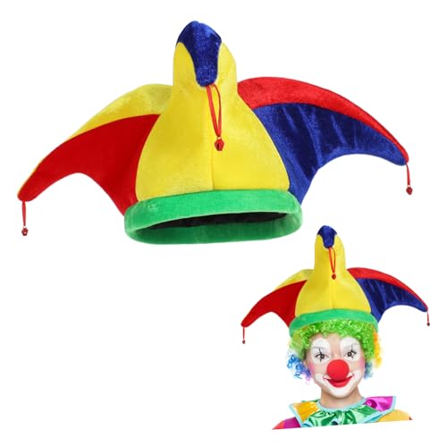Toyvian 2 Stück Lustiger Clownhut für Erwachsene mit Glocken Teiliges Karneval Kostümzubehör Bunte Narrenkappe für Party Festival Geburtstagsspiele Toyvian 2 Stück Lustiger Clownhut für Erwachsene mit Glocken Teiliges Karneval Kostümzubehör Bunte Narrenkappe für Party Festival Geburtstagsspiele von Toyvian