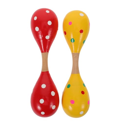 Toyvian 2 Stück Maracas Handpercussion Rasseln Holz Rumba Shaker Maracas für Erwachsene Kinder Musikinstrument Baby Shaker Spielzeug für die Entwicklung der Feinmotorik Toyvian 2 Stück Maracas Handpercussion Rasseln Holz Rumba Shaker Maracas für Erwachsene Kinder Musikinstrument Baby Shaker Spielzeug für die Entwicklung der Feinmotorik von Toyvian