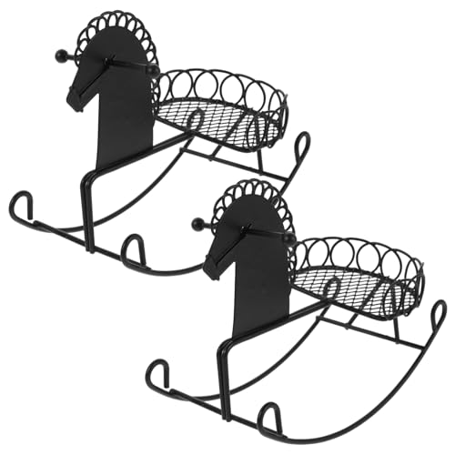Toyvian 2 Stück Metallisches Schaukelpferd für Puppenhaus Tiny Toy Mini Möbel Requisiten für Fotografie und Kreatives Toyvian 2 Stück Metallisches Schaukelpferd für Puppenhaus Tiny Toy Mini Möbel Requisiten für Fotografie und Kreatives von Toyvian