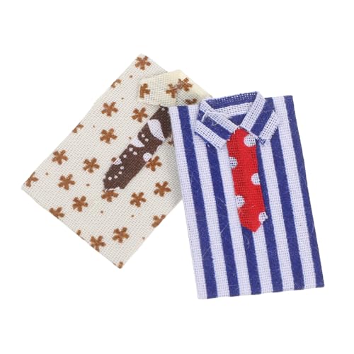 Toyvian 2 Stück Mini -Hemd -Ornamente Dollhouse Closet Accessoires Mini -Ornamente Dollhouse -Shirt Miniaturfiguren Zubehör 6 Zoll Figur Kleidung Puppenhaus-Szenerie-Requisiten Stoff Toyvian 2 Stück Mini -Hemd -Ornamente Dollhouse Closet Accessoires Mini -Ornamente Dollhouse -Shirt Miniaturfiguren Zubehör 6 Zoll Figur Kleidung Puppenhaus-Szenerie-Requisiten Stoff von Toyvian