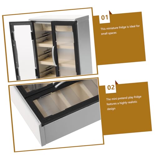 Toyvian 2 Stück Mini Kühlschrank mit Doppeltür Tragbarer Miniatur Kühlschrank aus Kunststoff für Puppenhaus Küche Vielseitig Nutzbar als Dekoration und Rollenspiel Zubehör Toyvian 2 Stück Mini Kühlschrank mit Doppeltür Tragbarer Miniatur Kühlschrank aus Kunststoff für Puppenhaus Küche Vielseitig Nutzbar als Dekoration und Rollenspiel Zubehör von Toyvian