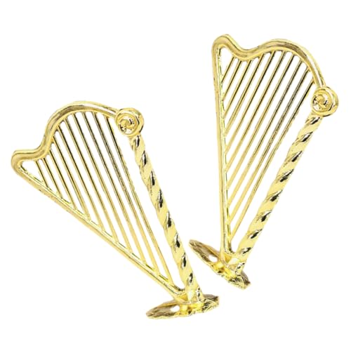 Toyvian 2 Stück Mini-Sachen Miniaturfiguren Zubehör Für Puppenhäuser Harfeninstrument Harfenmodell Tischdekoration Kleine Harfe Mini-Instrumente Mini-musikinstrumente Golden Plastik Toyvian 2 Stück Mini-Sachen Miniaturfiguren Zubehör Für Puppenhäuser Harfeninstrument Harfenmodell Tischdekoration Kleine Harfe Mini-Instrumente Mini-musikinstrumente Golden Plastik von Toyvian