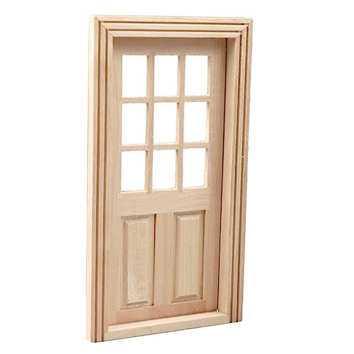 Toyvian 2 Stück Mini Tür Und Fenstermodell Heimdekor Mini Möbel Requisite Puppenhaus Möbel Dekoration Kleine Häuser Kleines Kleines Kleine Häuser Haushalt Mini Tür von Toyvian