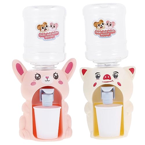 Toyvian 2 Stück Mini Wasserspender Für Lustiges Mini Mini Wasserspender Kinderspielzeug Lernspielzeug Trinkbrunnen Simuliertes Haushaltsgerät Rollenspiel Kunststoff von Toyvian