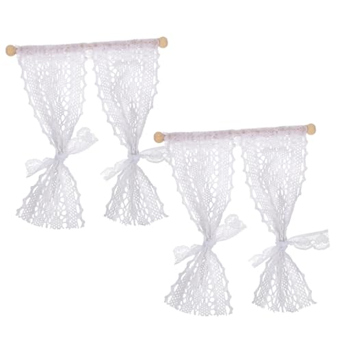 Toyvian 2stücke Miniatur Vorhang Für Puppenhaus Teiliges Transparentes Design Dekorative Accessoires Für Miniatur-szenen Für Puppenhaus-Dekoration Toyvian 2stücke Miniatur Vorhang Für Puppenhaus Teiliges Transparentes Design Dekorative Accessoires Für Miniatur-szenen Für Puppenhaus-Dekoration von Toyvian
