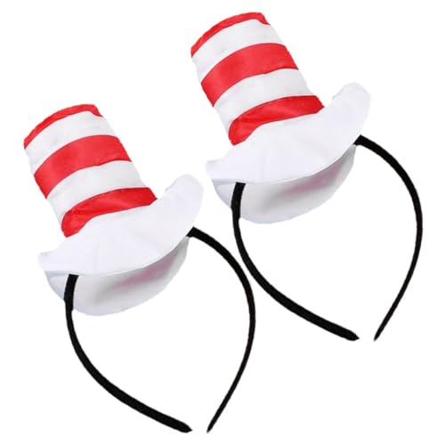 Toyvian 2 Stück Party Kopfschmuck Kopfband mit Hutdesign Dekorative Haarreifen für Festivals Hochzeiten und Cosplay Vielseitiges Accessoire für Erwachsene und Haustiere von Toyvian