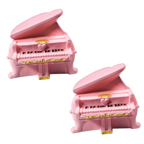 Toyvian 2 Stück Piano-Modell Piano House Decoration Klavierdekorationen Klavier handgefertigt Toy Mini Puppenhaus Klavier DIY Kunsthandwerk aus Kunstharz Heimwerker-Ornament Rosa Toyvian 2 Stück Piano-Modell Piano House Decoration Klavierdekorationen Klavier handgefertigt Toy Mini Puppenhaus Klavier DIY Kunsthandwerk aus Kunstharz Heimwerker-Ornament Rosa von Toyvian