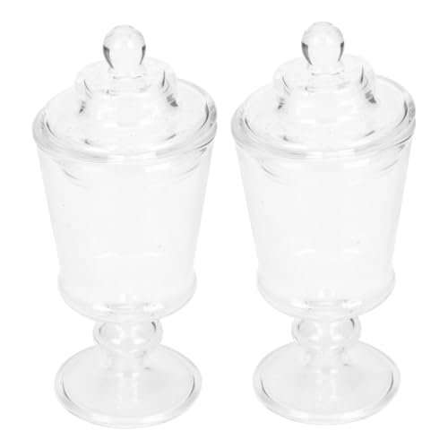 Toyvian 2 Stück Puppenhaus Glasdose mit Deckel Miniatur Candy Display Boxen Klare Aufbewahrungsgläser für Puppenhausdekoration und Sammlerstücke Toyvian 2 Stück Puppenhaus Glasdose mit Deckel Miniatur Candy Display Boxen Klare Aufbewahrungsgläser für Puppenhausdekoration und Sammlerstücke von Toyvian