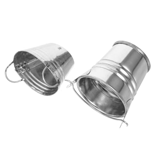 Toyvian 2 Stück Puppenhaus Mini-eiseneimer Puppenhaus Mini-Eimer Miniatur-Eimer-Modell Miniaturspielzeug Miniatur-gartenzubehör Mini-Halter Winziger Behälter Kleine Eimerfigur Silver Toyvian 2 Stück Puppenhaus Mini-eiseneimer Puppenhaus Mini-Eimer Miniatur-Eimer-Modell Miniaturspielzeug Miniatur-gartenzubehör Mini-Halter Winziger Behälter Kleine Eimerfigur Silver von Toyvian