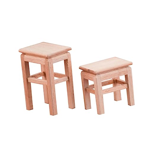 Toyvian 2 Stück Puppenhausdekoration kleine Holzmöbel Mini Kleiner Sitz Miniatur-Stuhlfiguren Mini-Holzsitz Hölzern Toyvian 2 Stück Puppenhausdekoration kleine Holzmöbel Mini Kleiner Sitz Miniatur-Stuhlfiguren Mini-Holzsitz Hölzern von Toyvian