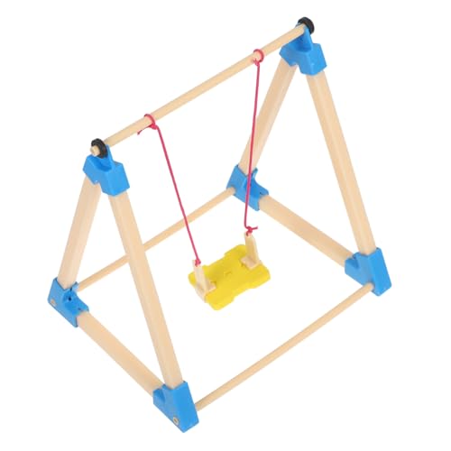 Toyvian 2 Stück Puppenhausschaukel Miniaturpuppenhaus Hängematte Dekorationszubehör für Puppenhäuser Mini-Puppenhaus-Schaukelstuhl Miniatur-Schaukelstuhl Mini Swing Toy Plastik von Toyvian