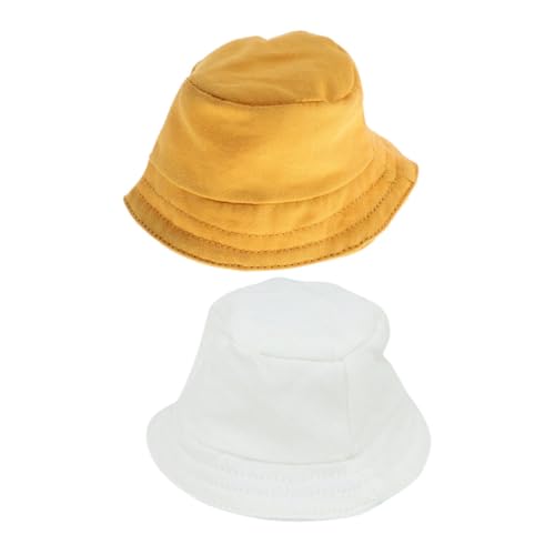 Toyvian 2 Stück Puppenkleidungszubehör Deko Puppenmützen Hut Für Puppen Miniaturhut Puppenhut Entzückende Hüte Kleine Hüte Zum Basteln Mini-hüte Süße Puppenmütze Miniaturhüte Polyester von Toyvian