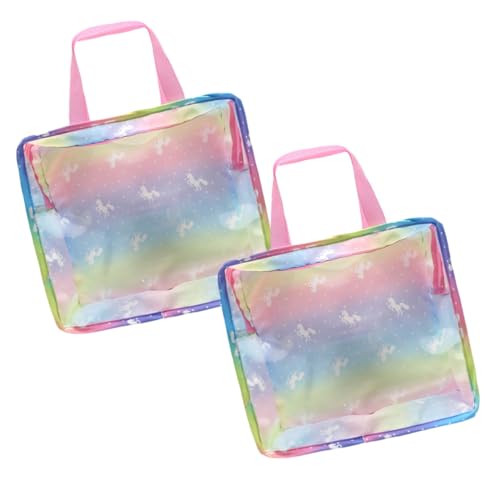 Toyvian 2 Stück Puppenzubehör Einhorn Handtasche für Puppen Aufbewahrungstasche für Puppenkleidung für Reisen und Spielzeugorganisation Toyvian 2 Stück Puppenzubehör Einhorn Handtasche für Puppen Aufbewahrungstasche für Puppenkleidung für Reisen und Spielzeugorganisation von Toyvian