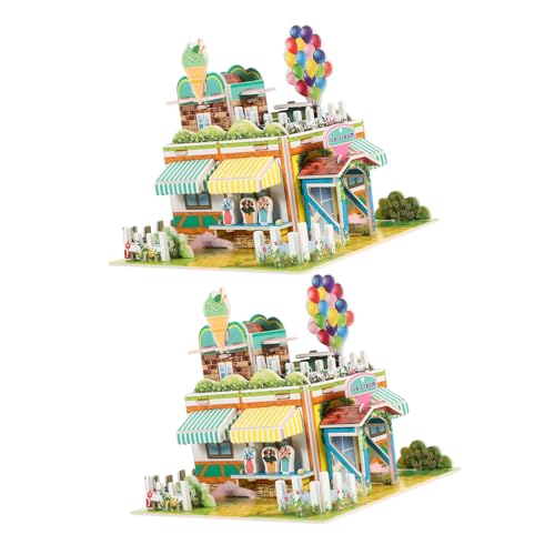 Toyvian 2 Stück Puzzle Teilig Eiscreme Shop Modell Bausatz aus Schaumstoff Leicht zu Montieren Dreidimensionales DIY für Erwachsene und Fördert Kreativität und Geschicklichkeit Toyvian 2 Stück Puzzle Teilig Eiscreme Shop Modell Bausatz aus Schaumstoff Leicht zu Montieren Dreidimensionales DIY für Erwachsene und Fördert Kreativität und Geschicklichkeit von Toyvian