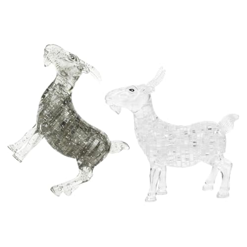 Toyvian 2 Stück Puzzle Ziege Figurine Desktop Dekoration Tierkopf Skulptur Kreatives DIY für Wohnzimmer Büro Anspruchsvolles Design Toyvian 2 Stück Puzzle Ziege Figurine Desktop Dekoration Tierkopf Skulptur Kreatives DIY für Wohnzimmer Büro Anspruchsvolles Design von Toyvian