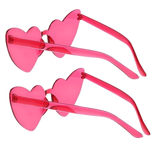 Toyvian 2 Stück Randlose Sonnenbrillen Herzform Partybrillen Deko Fotorequisiten Damen Frauen Karneval Halloween Accessoire Toyvian 2 Stück Randlose Sonnenbrillen Herzform Partybrillen Deko Fotorequisiten Damen Frauen Karneval Halloween Accessoire von Toyvian