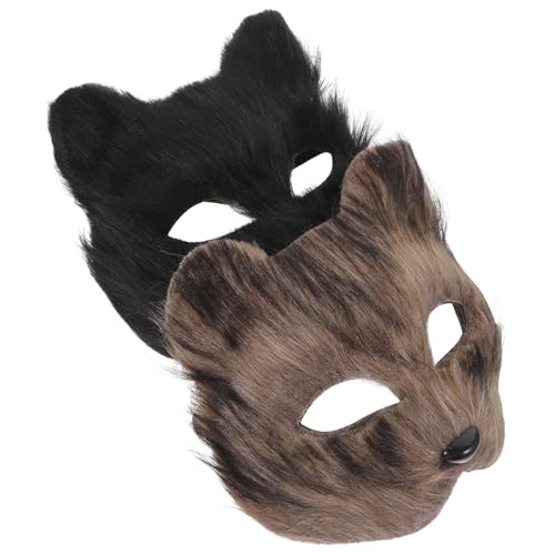 Toyvian 2 Stück Realistische Fuchsmaske Teiliges aus Kunststoff Halbe Gesichtshälfte mit Augenausschnitten Für Halloween Karneval Maskerade und Cosplay Party Toyvian 2 Stück Realistische Fuchsmaske Teiliges aus Kunststoff Halbe Gesichtshälfte mit Augenausschnitten Für Halloween Karneval Maskerade und Cosplay Party von Toyvian