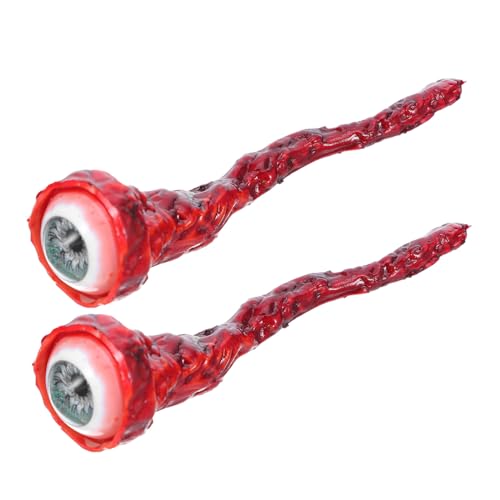 Toyvian 2 Stück Realistische Halloween Augäpfel Deko mit Gruselige Party Requisiten Tragbare Fake Eyes für Schaurige Halloween Zubehör von Toyvian