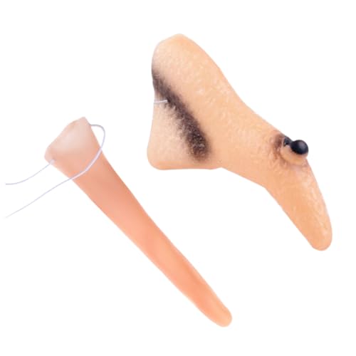 Toyvian 2 Stück Realistische Hexennase Teiliges Halloween Kostüm Zubehör für Party Requisiten Bequemes Tragen Detailreich Gestaltet für Halloween Deko und Cosplay Langlebig und Einfach von Toyvian