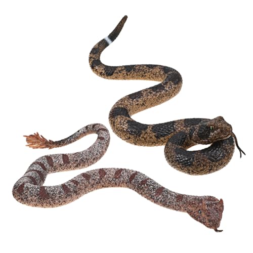 Toyvian 2 Stück Realistische TPR Schlangenfigur Flexibel und Widerstandsfähig Lebensechte Nachbildung für Haustiertraining Dekoration und Fotografie für Halloween und Streiche Toyvian 2 Stück Realistische TPR Schlangenfigur Flexibel und Widerstandsfähig Lebensechte Nachbildung für Haustiertraining Dekoration und Fotografie für Halloween und Streiche von Toyvian