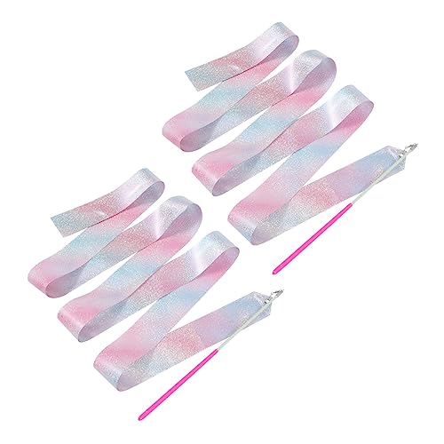 Toyvian 2 Stück Ribbon -Tanzspielzeug drinnen Fitnessstudio Regenbogen Bänder tanzen Schleife Turngeräte für Mädchen tanzende Luftschlangen Kindergymnastik Polyester Rosa Toyvian 2 Stück Ribbon -Tanzspielzeug drinnen Fitnessstudio Regenbogen Bänder tanzen Schleife Turngeräte für Mädchen tanzende Luftschlangen Kindergymnastik Polyester Rosa von Toyvian