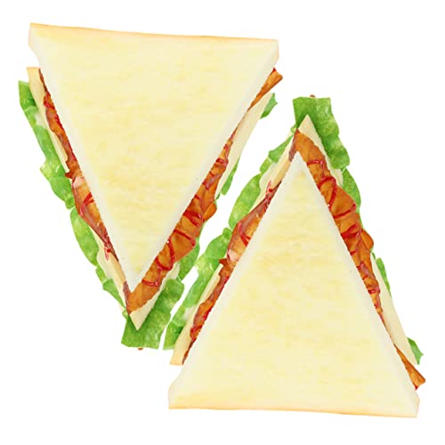 Toyvian 2 Stück Sandwich-Modell Falsches Brot Und Falsches Sandwich Simulation Künstlicher Requisiten Essen Gefälschte Food Display -Sandwiches Simuliertes Sandwich Pu Toyvian 2 Stück Sandwich-Modell Falsches Brot Und Falsches Sandwich Simulation Künstlicher Requisiten Essen Gefälschte Food Display -Sandwiches Simuliertes Sandwich Pu von Toyvian
