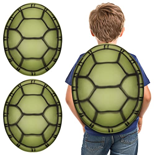 Toyvian 2 Stück Schildkröten-Muschel-Kostüm-Requisiten für Kinder, Schildkröten-Muschel-Rucksack, EVA-Schildkröten-Muschel, Performance-Kostüm, grüne Schildkröten-Muschel von Toyvian