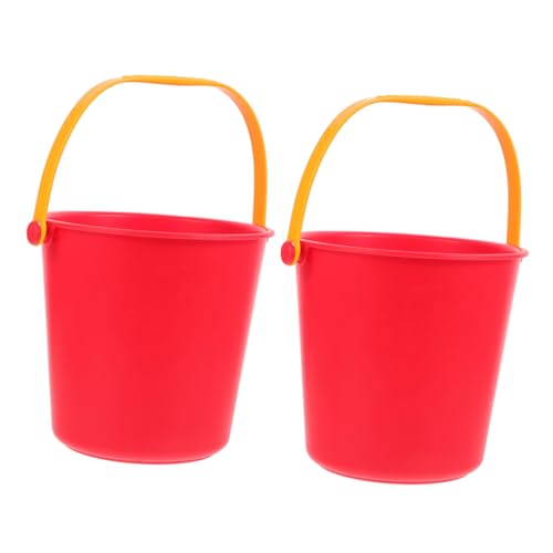 Toyvian 2 Stück Sie Sandspielzeug für Strandsandeimer Korb Mehrzweckeimer Behälter Zinn sandspielzeug strandspielzeug tragbarer Sandeimer Sandwanne Plastik rot Toyvian 2 Stück Sie Sandspielzeug für Strandsandeimer Korb Mehrzweckeimer Behälter Zinn sandspielzeug strandspielzeug tragbarer Sandeimer Sandwanne Plastik rot von Toyvian