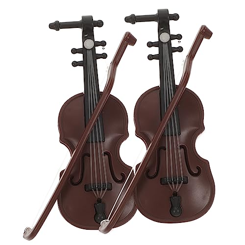 Toyvian Miniatur-Violine Für Puppenhaus-Musikinstrument-Modell 2 Stück Mini-violinen Schickes Elegantes Zufälliger Stil Toyvian Miniatur-Violine Für Puppenhaus-Musikinstrument-Modell 2 Stück Mini-violinen Schickes Elegantes Zufälliger Stil von Toyvian