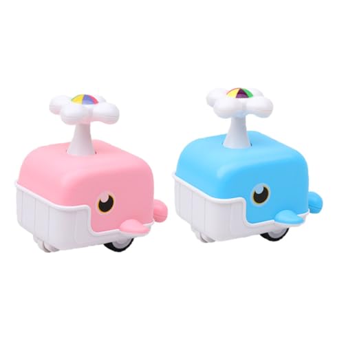 Toyvian 2 Stück Spielzeugauto für Buntes Druckbetriebenes Fahrzeug ohne Batterie Robustes Kleinkindspielzeug als Partygeschenk für Jungen und Mädchen von Toyvian