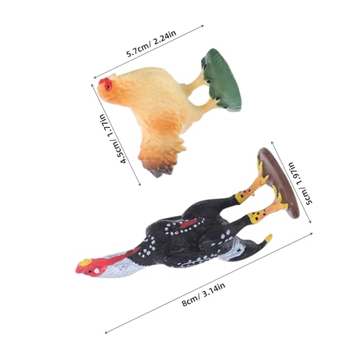 Toyvian 2 Stück Teiliges Ab Jahre Realistische Hühner-Figuren aus Robustem Miniatur-Henne und Hahn Pädagogische Bauernhoftiere für Indoor Outdoor Spielspaß Toyvian 2 Stück Teiliges Ab Jahre Realistische Hühner-Figuren aus Robustem Miniatur-Henne und Hahn Pädagogische Bauernhoftiere für Indoor Outdoor Spielspaß von Toyvian