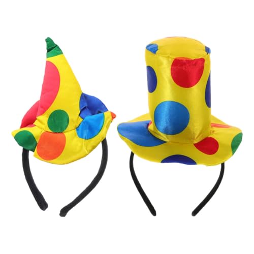 Toyvian 2 Stück Teiliges Clown Haarreif Halloween Karneval Kostüm Zubehör Weiches Material Bequem Für Karnevals Kostümpartys von Toyvian