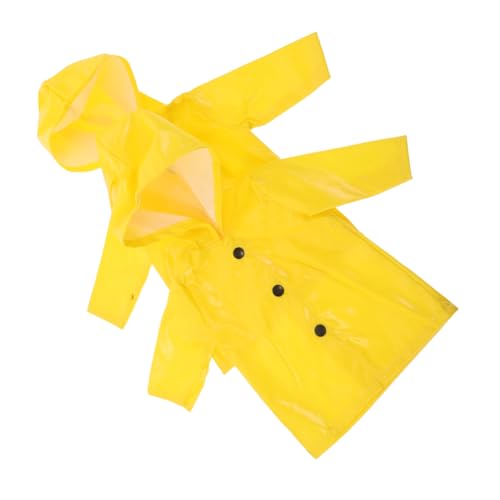 Toyvian 2stücke Puppe Regenmantel Gelb Regenjacke Kleidung Für Mädchenpuppen Zubehör von Toyvian