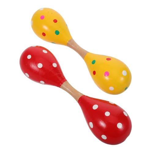 Toyvian 2 Stück Teiliges Holz Maracas für Farbenfrohe Doppelkopf Rasseln Handliche Musikinstrumente für Junge Mädchen Fördert Rhythmusgefühl Sensorische Entwicklung Party Musikspielzeuge Toyvian 2 Stück Teiliges Holz Maracas für Farbenfrohe Doppelkopf Rasseln Handliche Musikinstrumente für Junge Mädchen Fördert Rhythmusgefühl Sensorische Entwicklung Party Musikspielzeuge von Toyvian